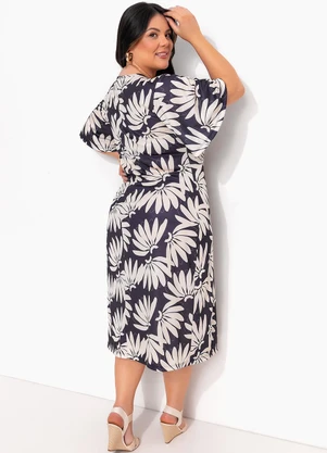 Marguerite - Vestido Bananas em Jersey Acetinado - MARGUERITE