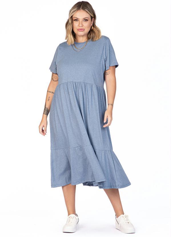 Miss Masy Plus - Vestido Feminino Ligia Azul 4