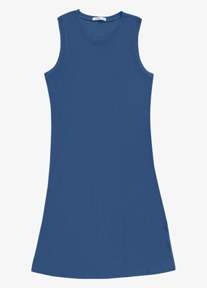 Secret Glam - Vestido Feminino Midi Plus Size Azul - SECRET GLAM