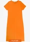 Infinita Cor - Vestido Feminino Midi Plus Size Roxo - variação: Laranja