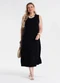 Secret Glam - Vestido Feminino Midi Plus Size Marrom - variação: Preto