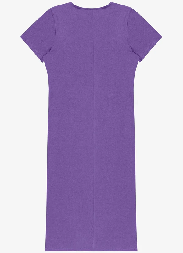 Infinita Cor - Vestido Feminino Midi Plus Size Roxo 2