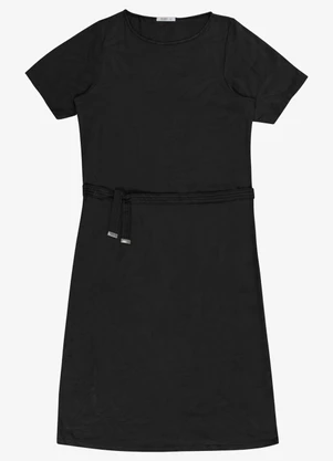 Secret Glam - Vestido Feminino Plus Decote Canoa Preto - SECRET GLAM