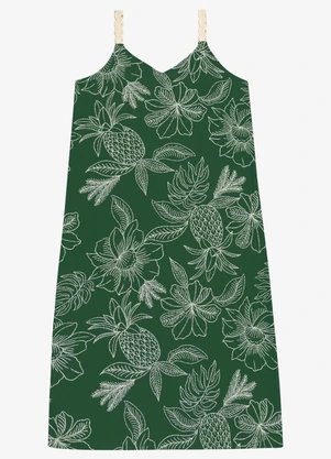 Secret Glam - Vestido Feminino Plus Midi Verde - SECRET GLAM