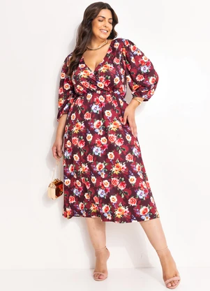 Marguerite - Vestido Floral Capa de Sofá em Malha Fria - MARGUERITE