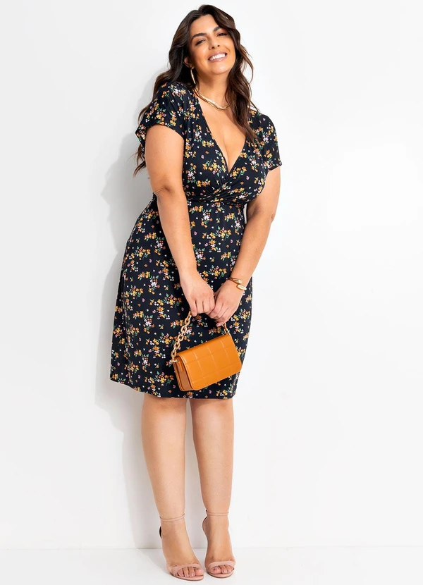 Marguerite - Vestido Floral Miúdo em Malha Fria 4