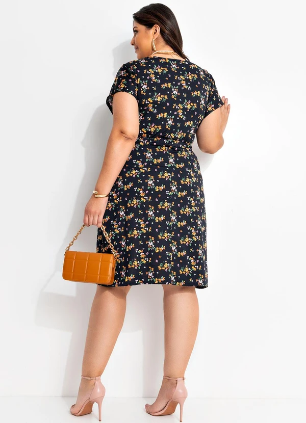 Marguerite - Vestido Floral Miúdo em Malha Fria 3