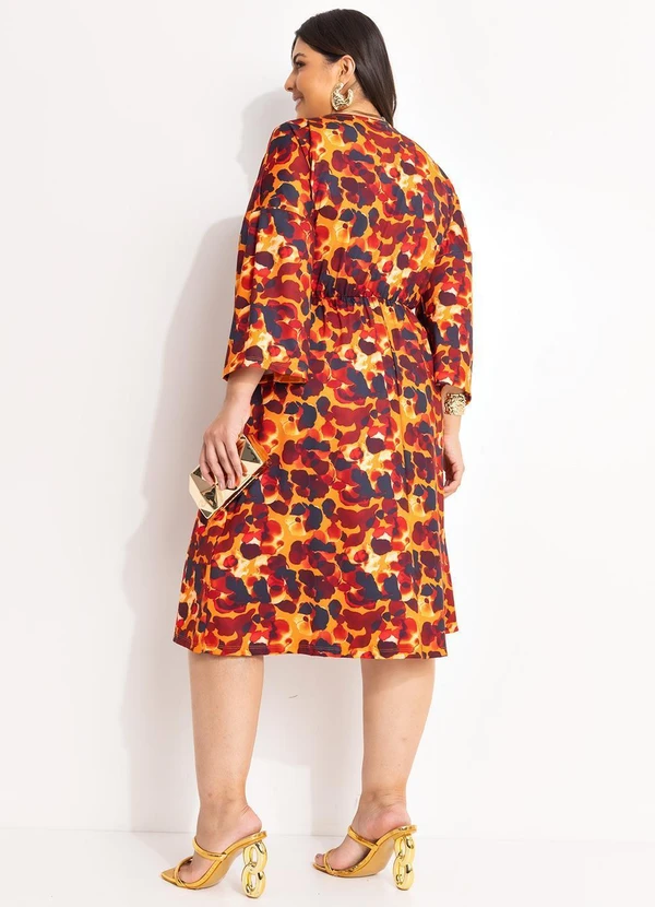 Marguerite - Vestido Fogo Mesclado em Malha Fria 12