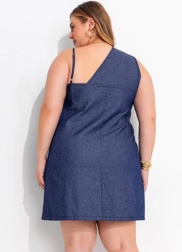 Marguerite - Vestido Jeans Azul Escuro em Jeans Leve 2