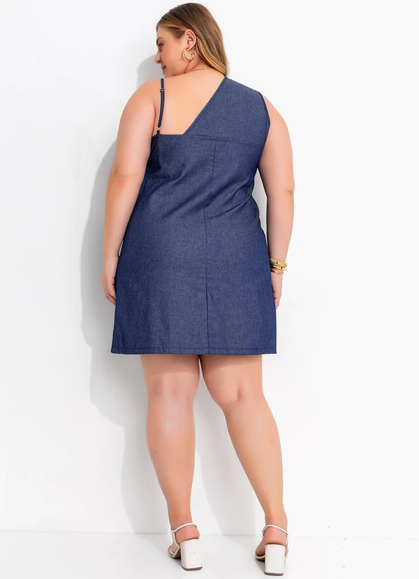 Marguerite - Vestido Jeans Azul Escuro em Jeans Leve 5