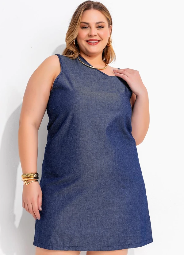 Marguerite - Vestido Jeans Azul Escuro em Jeans Leve 7