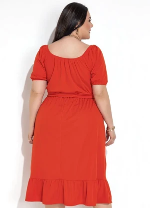Marguerite - Vestido Laranja Escuro em Malha - MARGUERITE