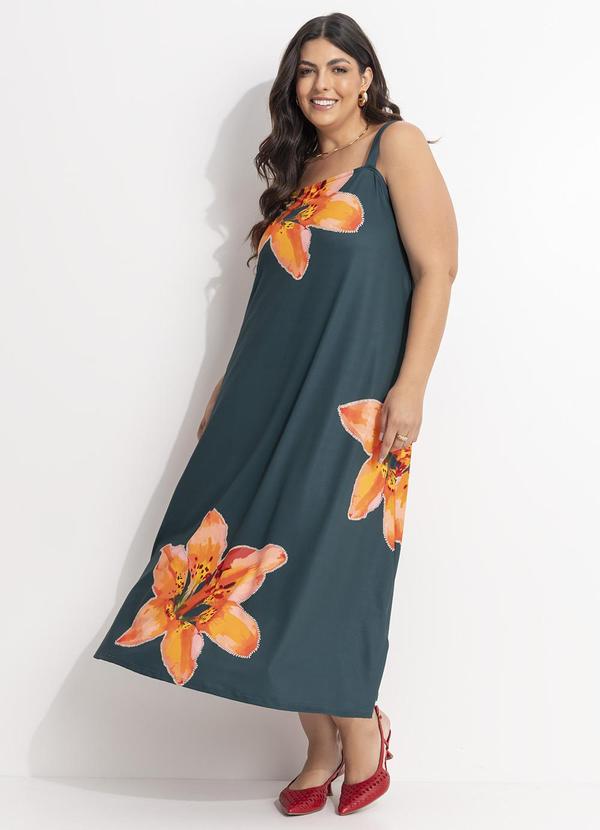 Vestido (Lrio Laranja) em Malha Fria