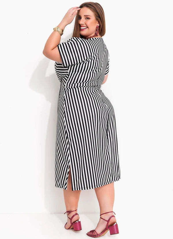 Marguerite - Vestido Listrado com Amarração 2