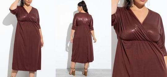 Vestido Marrom em Cirr�