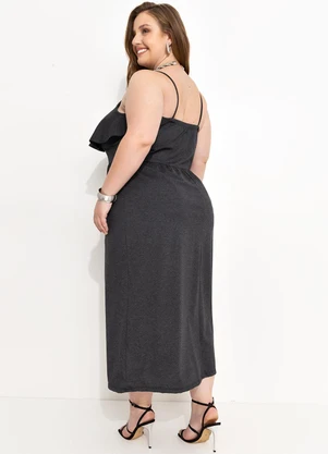 Marguerite - Vestido Mescla Escuro em Malha - MARGUERITE