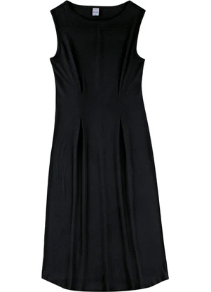 Malwee - Vestido Mídi Acinturado PlusPreto - MALWEE