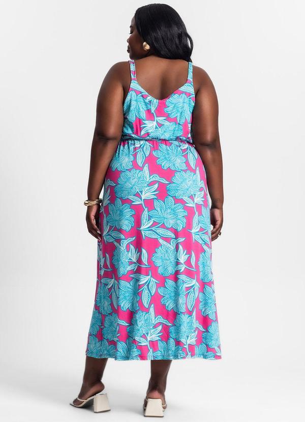 Secret Glam - Vestido Midi com Estampa Feminino Rosa 2