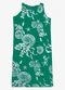 Secret Glam - Vestido Midi Estampado Verde - variação: Verde