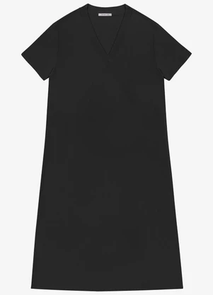 Secret Glam - Vestido Midi Feminino Plus Size Preto - SECRET GLAM