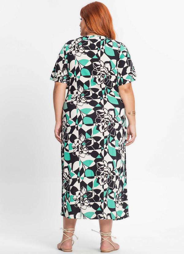 Secret Glam - Vestido Midi Feminino Plus Size Verde 1