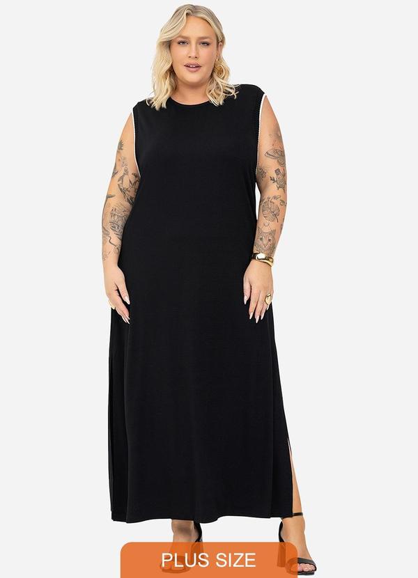 Secret Glam - Vestido Midi Preto