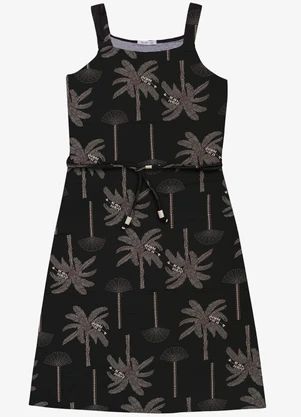 Secret Glam - Vestido Midi Preto - SECRET GLAM