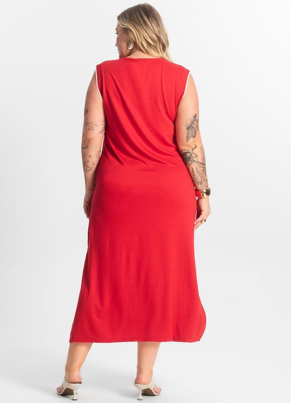 Secret Glam - Vestido Midi Vermelho 2