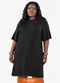 Secret Glam - Vestido Molecotton Plus Size Preto - variação: Preto
