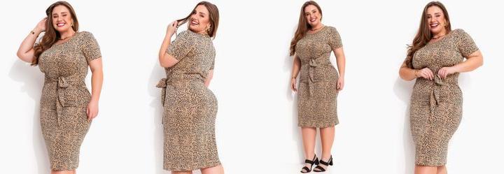 Vestido Ona Bege em Malha Fria