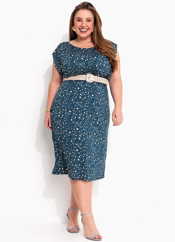 Marguerite - Vestido Onça Missoni em Malha Fria