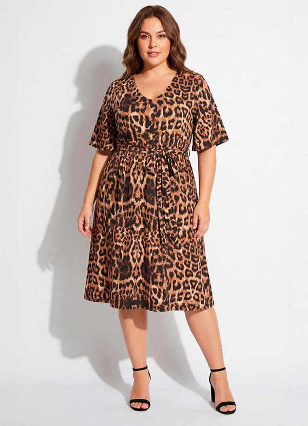 Vestido (Oncinha) em Malha Fria