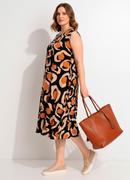 Vestido Oncinha Viscose Plana