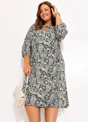 Marguerite - Vestido Paisley em Malha de Viscose - MARGUERITE