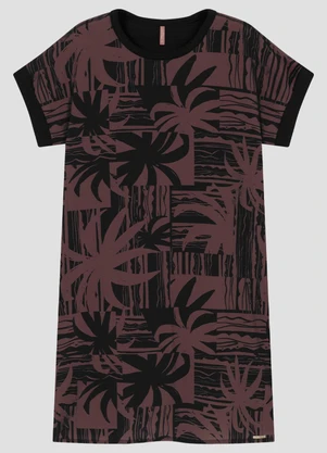 Cereja Rosa - Vestido Plus Size em Tecido Plano Preto - CEREJA ROSA