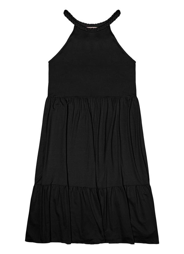 Secret Glam - Vestido Plus Size Midi Preto