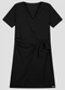 Cereja Rosa - Vestido Plus Size Ribana Canelada Preto - variação: Preto