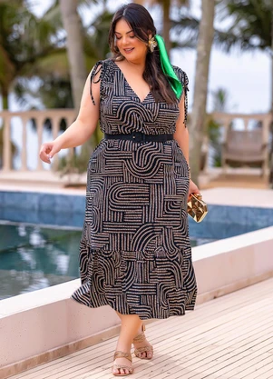 Marguerite - Vestido Poá Desalinhado em Malha Fria - MARGUERITE