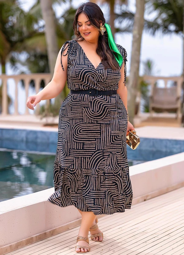 Marguerite - Vestido Poá Desalinhado em Malha Fria 7