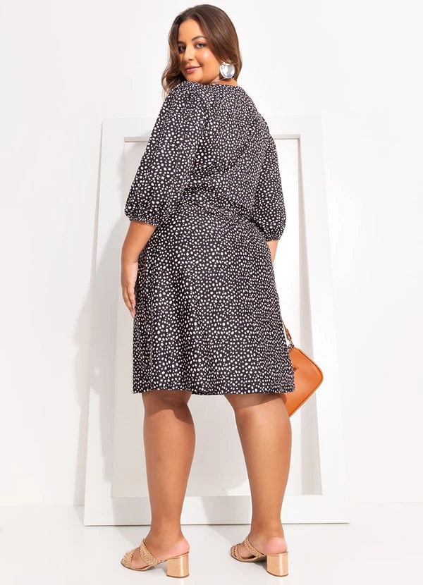 Marguerite - Vestido Poá Irregular em Malha Fria 5