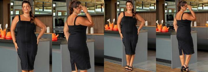 Vestido Preto em Bengaline