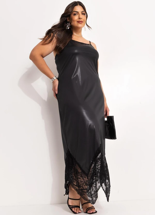 Marguerite - Vestido Preto em Cirrê 5