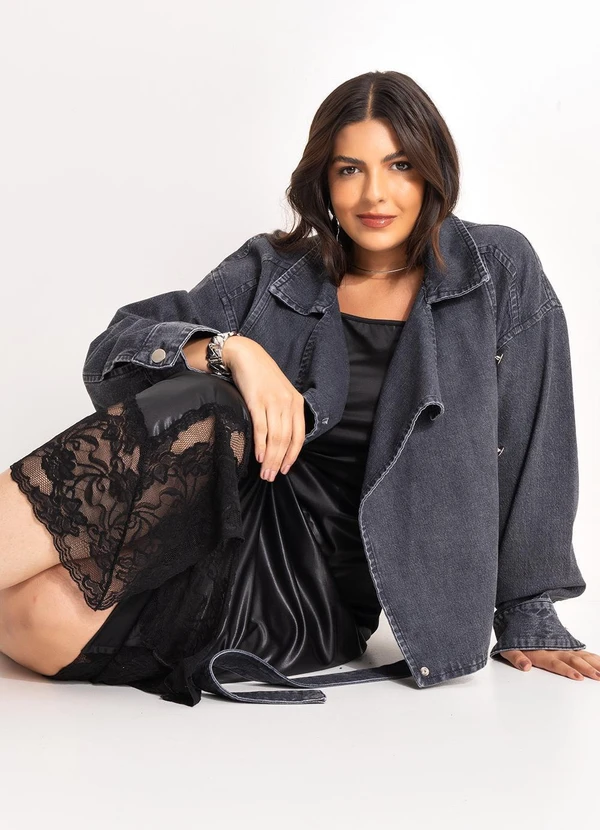 Marguerite - Vestido Preto em Cirrê 9