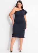 Vestido Preto em Malha Crepe