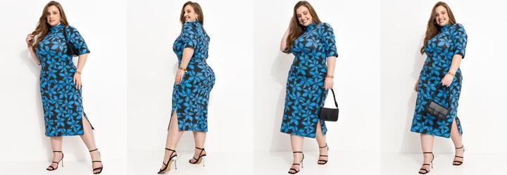 Vestido Preto em Malha de Viscose