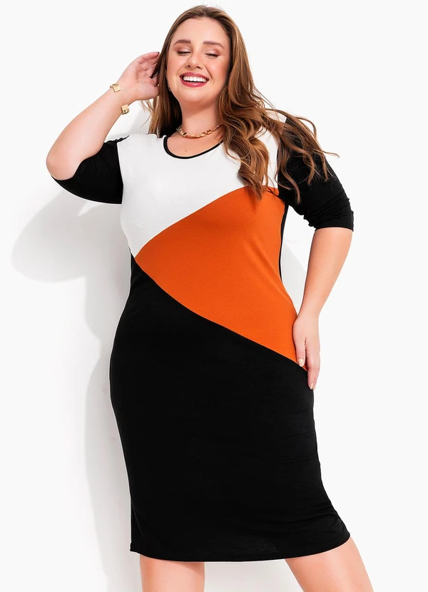 Marguerite - Vestido Preto em Malha de Viscose