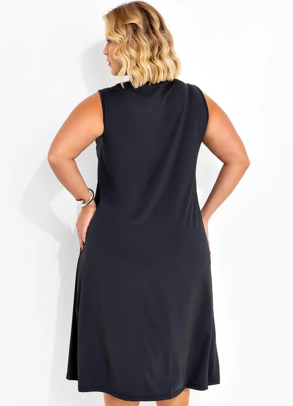 Marguerite - Vestido Preto em Malha Fria 2