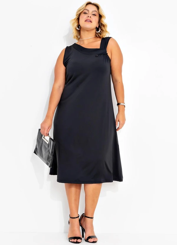 Marguerite - Vestido Preto em Malha Fria 3