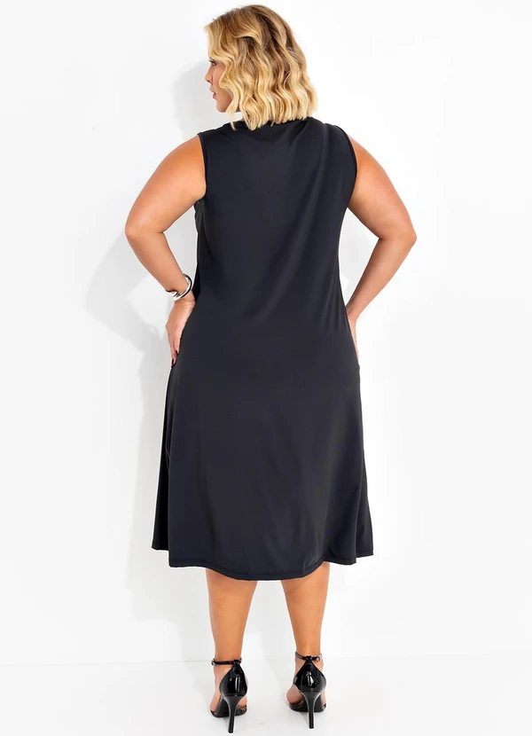 Marguerite - Vestido Preto em Malha Fria 4