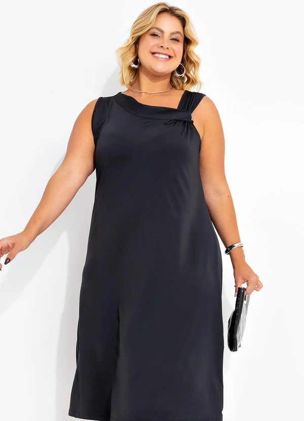 Marguerite - Vestido Preto em Malha Fria 7